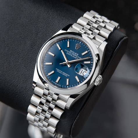 rolex blue datejust 36mm|rolex datejust 36 stainless steel.